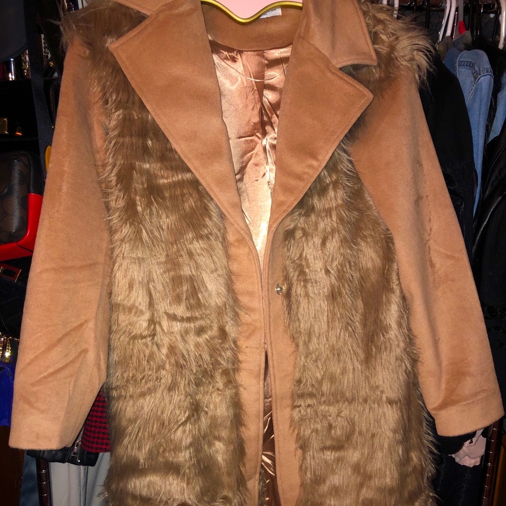 Glamorous faux fur coat
